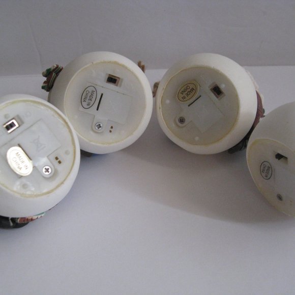 4 QVC 3.5" LED Color Changing Lighted Christmas Ornaments Snowman Penguin Santa - Picture 3 of 16